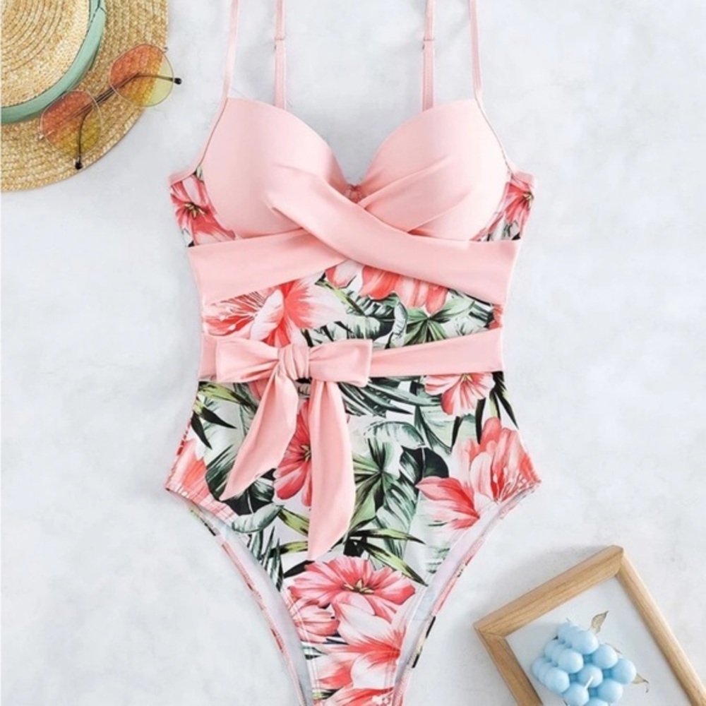 Tropical Floral One-Piece Swimsuit
